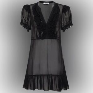 Rumored black dress + under dress NEW goth dress